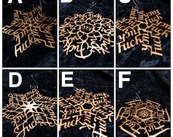 Fuckflake SVG Fck Fuck Christmas Ornament Fuck Etsy