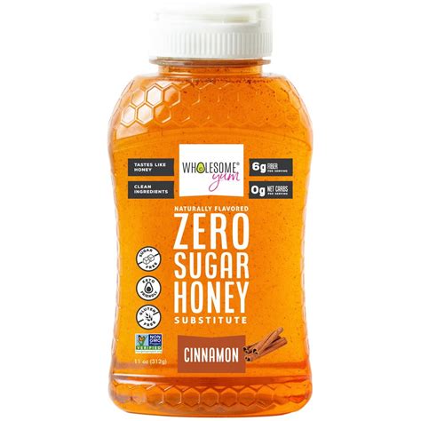 Wholesome Yum Keto Honey Substitute Zero Sugar Sweetened With Monk Fruit Gluten Free Non