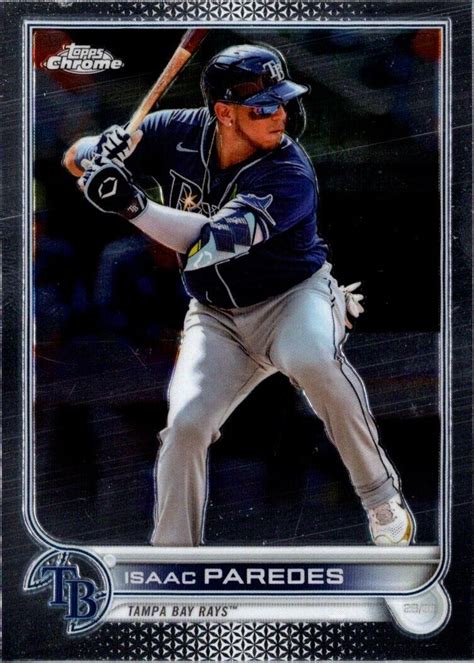 Topps Chrome Update Isaac Paredes Usc Tampa Bay Rays Baseball