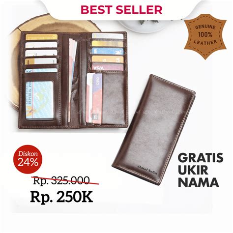 Jual DOMPET PANJANG KULIT ASLI PRIA WANITA UNISEX SOWHY ORIGINAL 100