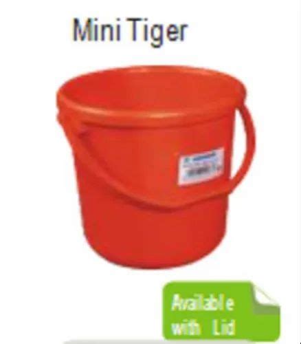 Samruddhi Red Mini Tiger SAM 010 L 017 Plastic Bucket At Rs 400