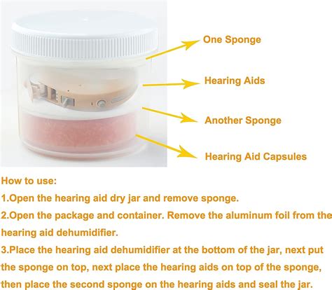 Wisesorb Hearing Aid Dryer And Dehumidifier Set 1 Jar 1 Dryer With 30g Capsules For Hearing