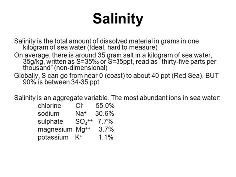 Salinity Patterns Introduction To Oceanography Off