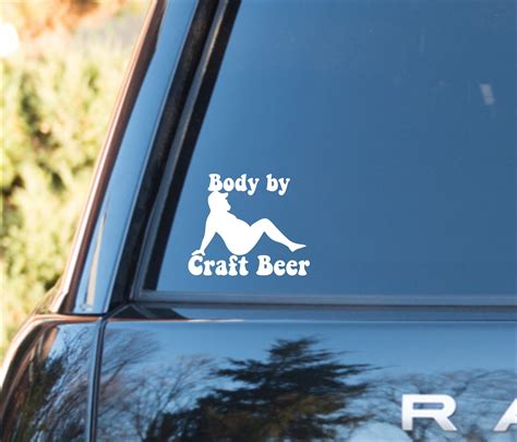 Funny beer decal, Craft beer decal, funny fat guy beer decal, funny ...