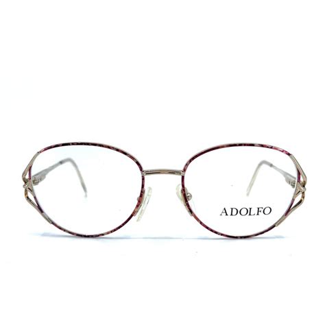 Adolfo Accessories Adolfo Eyeglasses 208 Multi Gold Gold Brownmetal Frames 538 130 Mm Poshmark