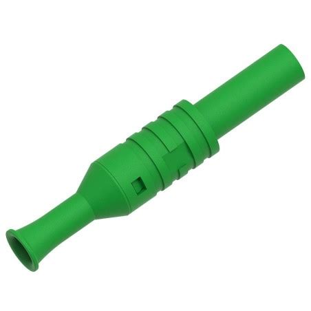 Electro PJP 1065 green Ø4mm safety banana plug Screw connection