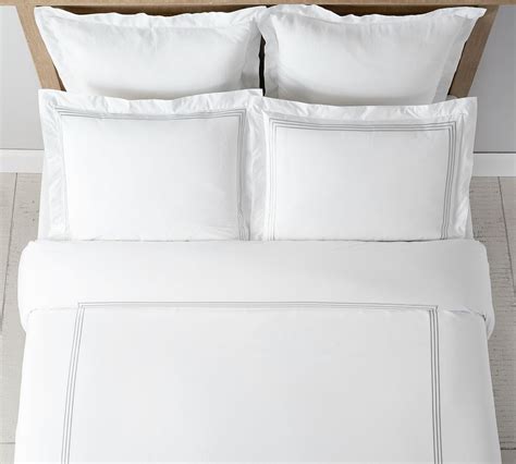 Grand Organic Percale Duvet Cover Pottery Barn