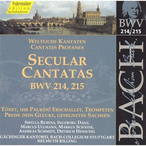 Edition Bachakademie Vol 68 Cantata 214 215 Stuttgart Bach