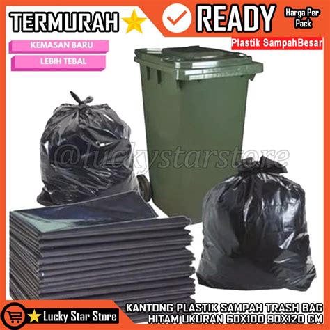 Jual Plastik Pelastik Sampah Hitam Kantong Sampah Itam Ukuran X