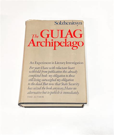 The Gulag Archipelago FIRST EDITION Vintage Hardcover Book - Etsy