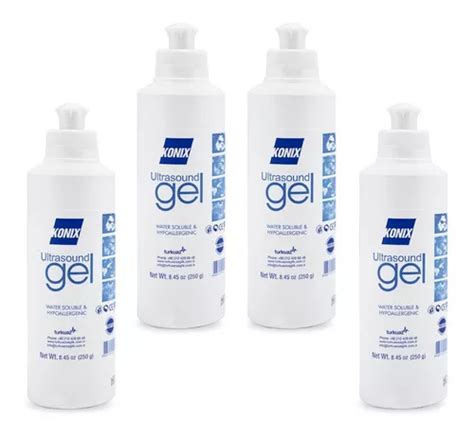 Gel Conductor Ultrasonido Cavitación Konix 250ml Set De 4 1l