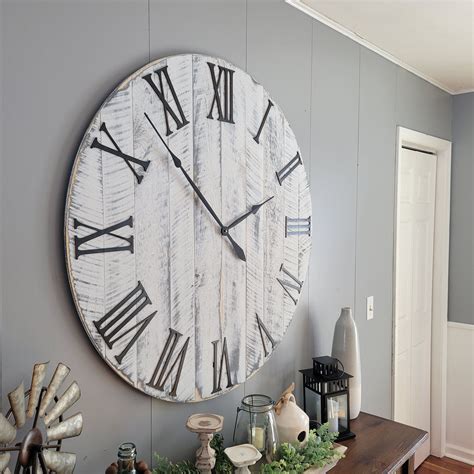 Large Wall Clock 18 42 Farmhouse Clock Oversized Wall Clock Artofit