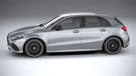 Mercedes Benz A Class Amg 2023 3d Model 159 3ds Fbx Lwo C4d Ma Obj Max Free3d