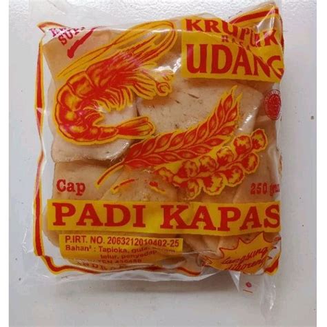 Jual Kerupuk Udang Padi Kapas 1 Bal Isi 5 Kg 250 Gr X 20 Shopee