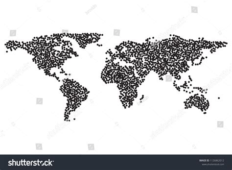 Worldmap Template Silhouette World Map Infographic Stock Illustration 1126862012 | Shutterstock