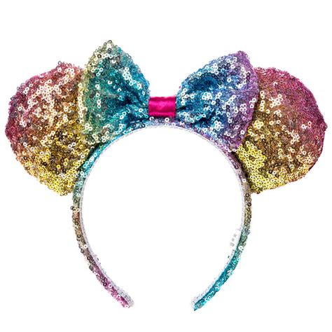 Disney© Minnie Mouse Rainbow Sequined Ears Headband Claires