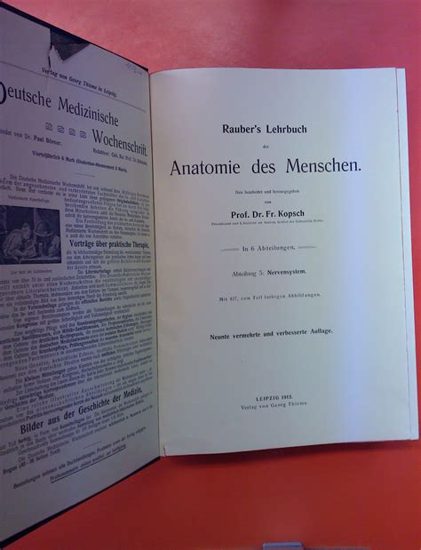 Raubers Lehrbuch Der Anatomie Zvab