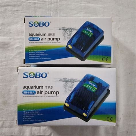 Aquarium Air Pump Oxygen Filtration Single Dual Sobo Jix Shopee