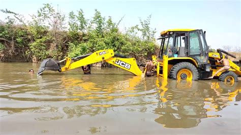 Amazing Washing Jcb Machine In River Experience Jcb Operator