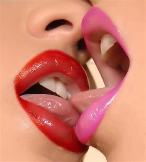 Lesbian Lipstick Kissing Telegraph