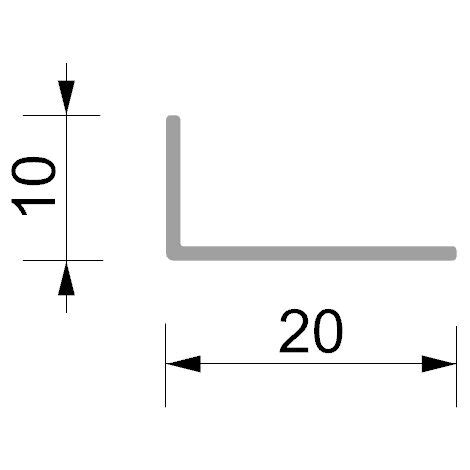 Profilo Angolare In Pvc Finitura Bianca Misure Mm Lunghezza Del