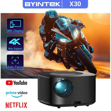 BYINTEK X30 Full HD 1080P Projector Licensed Netflix TV System Auto