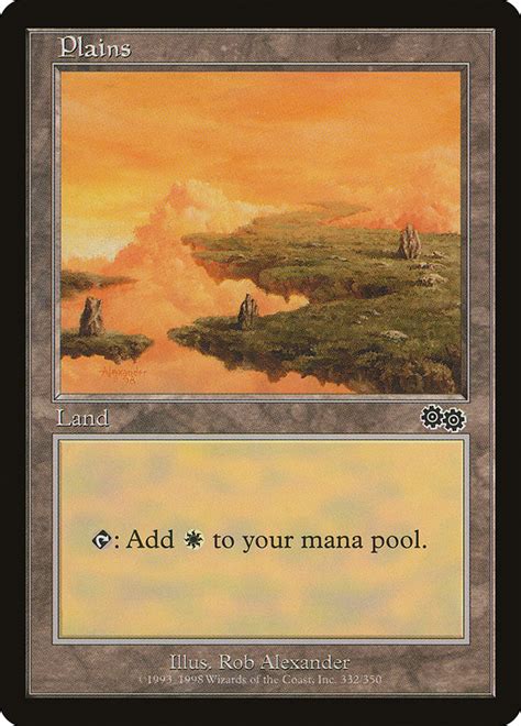 Plains · Urzas Saga Usg 332 · Scryfall Magic The Gathering Search