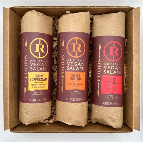 Renegade Foods Artisan Vegan Salami Trio Sampler Pack