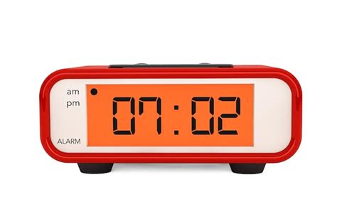 Premium Photo | Modern Digital Alarm Clock on a white background