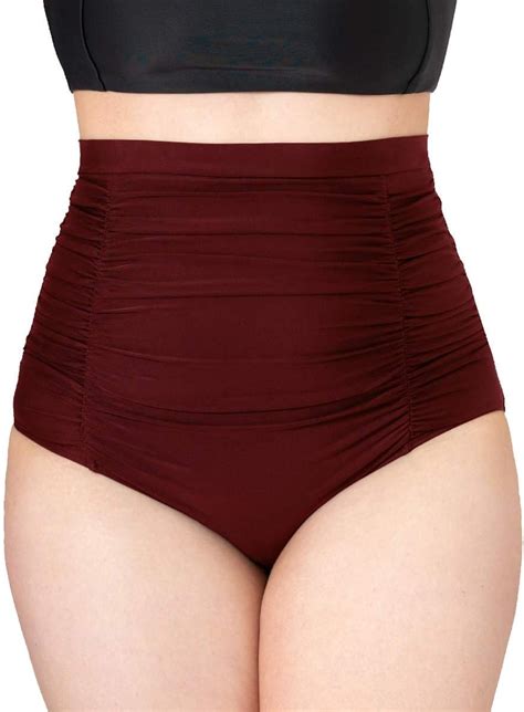 Amazon SHAPERMINT Women Ruched High Waisted Bikini Bottom Swimsuit