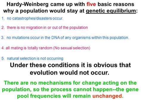 Genetic Equilibrium Definition