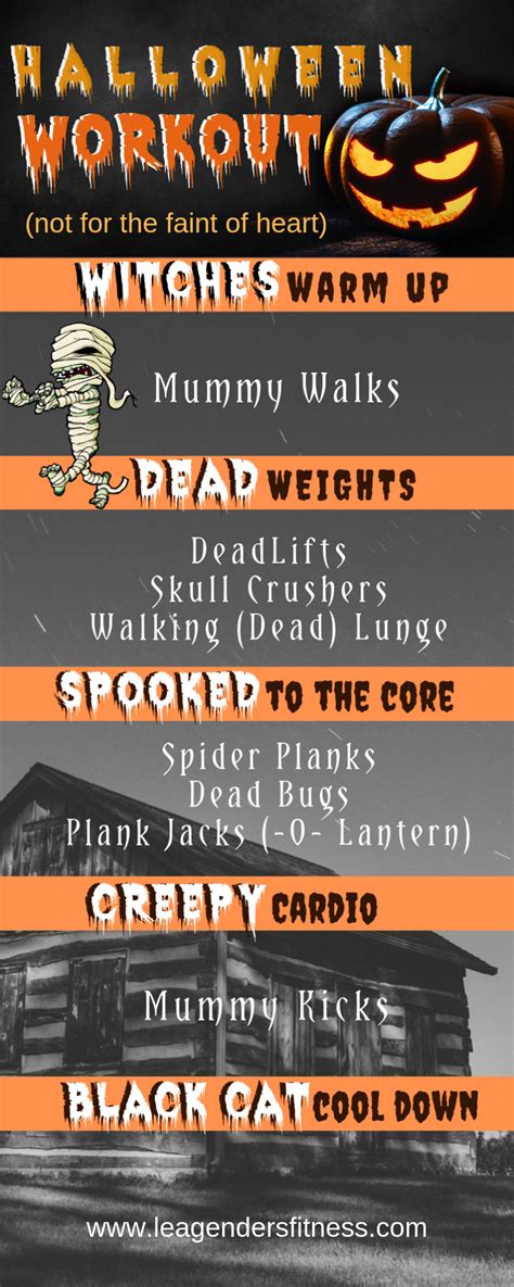 A Halloween Workout To Spook You To The Core Lea Genders Fitness