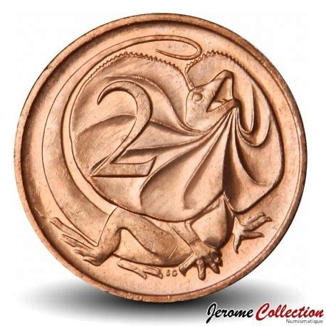 AUSTRALIE PIECE De 2 Cents Elizabeth II 3e Effigie Dragon D