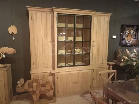 Pr Interiors Landelijke Alice Eik Eiken Buffet Vitrine Kast