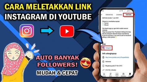 Cara Share Link Instagram Ke Youtube Terbaru 2022 Cara Menautkan Link