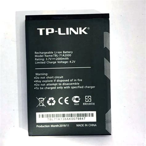 3 7v 2000mah Original Battery For Tp Link Tp Link Tl Tr861 761 M5350