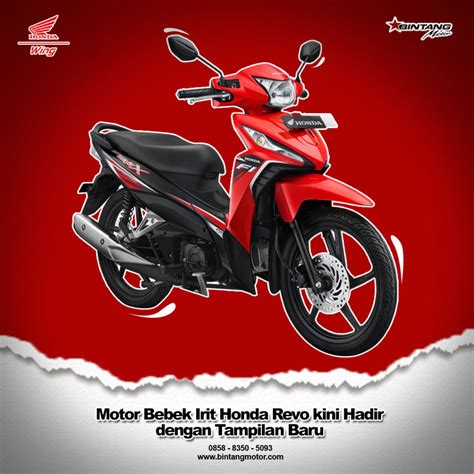 Motor Bebek Irit Honda Revo Kini Hadir Dengan Tampilan Baru Honda