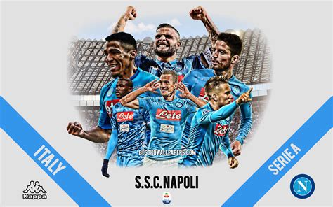 Download wallpapers SSC Napoli, Italian football club, football players