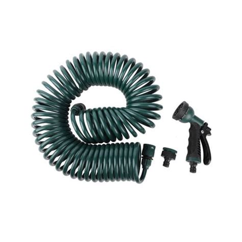 Aqua 15m Spiral Coil Hose Systems With Spray Gun Bunnings Australia