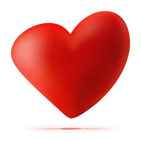Red 3d valentine heart Royalty Free Vector Image