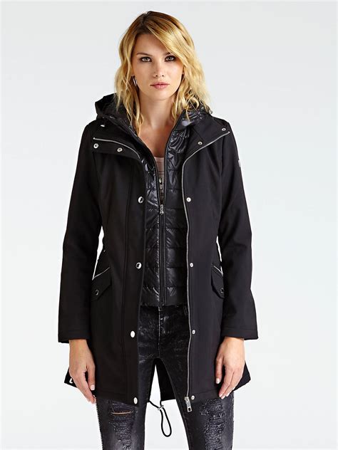 Parka Capuche Noir W L Wayy Guess Parka Femme Guess Iziva