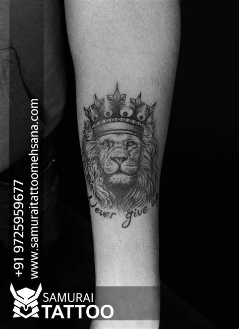 Tattoo On Lion Tattoo Quick Simple Lion Tattoo