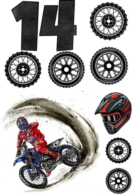Pin on الگو | Motorbike cake, Motorcycle cake, Birthday cake topper ...