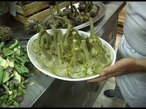 Artichokes Roman Style Trattoria Al Fontanone Rome Youtube