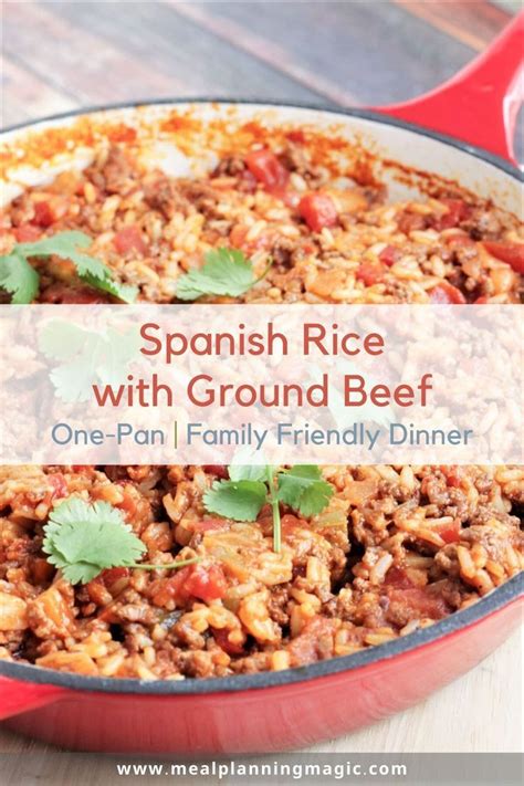 Spanish Rice And Beef Skillet Artofit