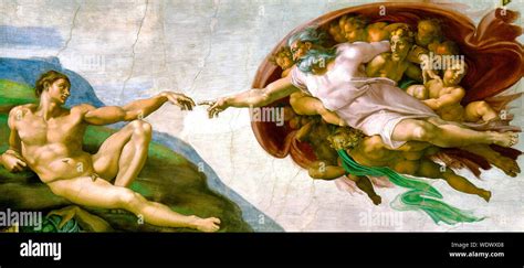 The Creation Of Adam Michelangelo Original