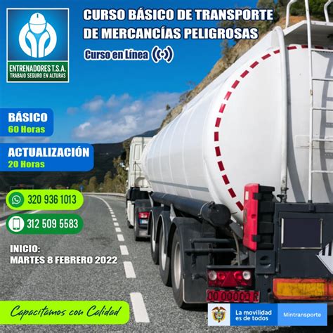 Transporte de Mercancías Peligrosas Entrenadores TSA Cursos de