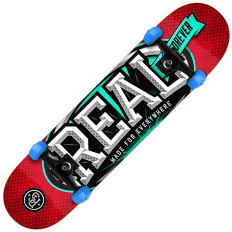 Real Skateboards League Oval Small Complete Skateboard 75