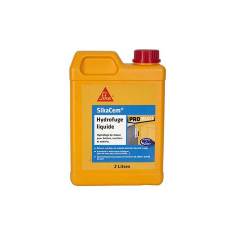 SikaCem SIKA Liquid Mass Repellent Per Calcestruzzo E Malta 2L