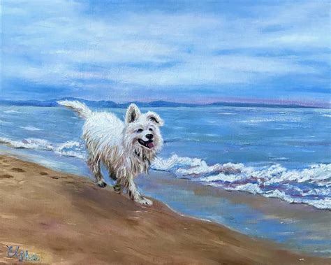 Walk By The Sea Painting By Elena Ushanova Saatchi Art